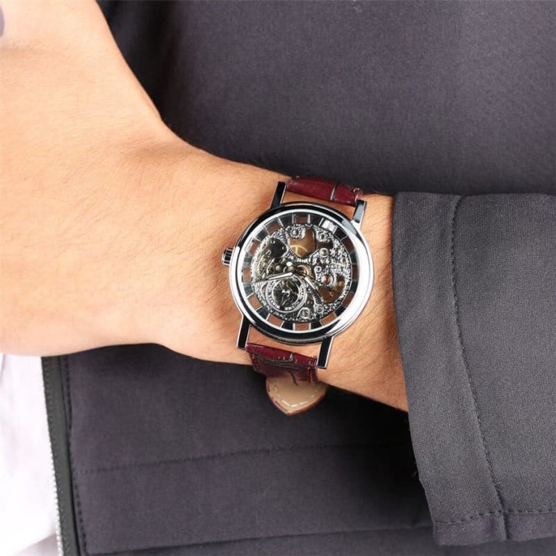 Montre Homme Squelette Apparent - Rétro Futur-Passion Steampunk