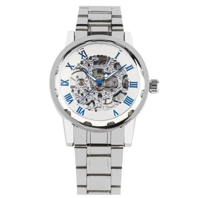 Montre Mécanique Squelette Homme - Cold & White-Passion Steampunk