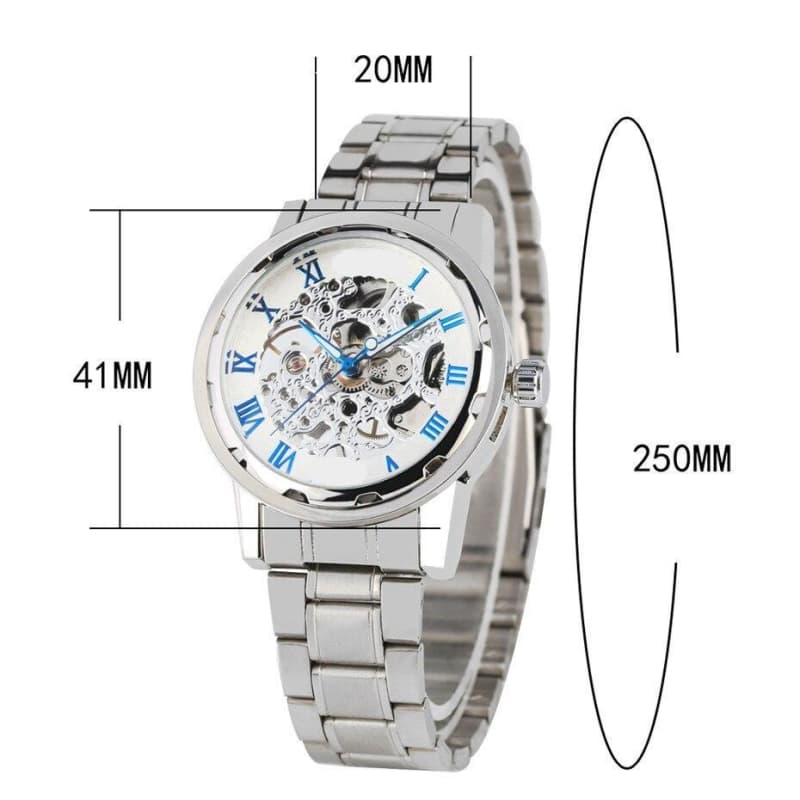Montre Mécanique Squelette Homme - Cold & White-Passion Steampunk