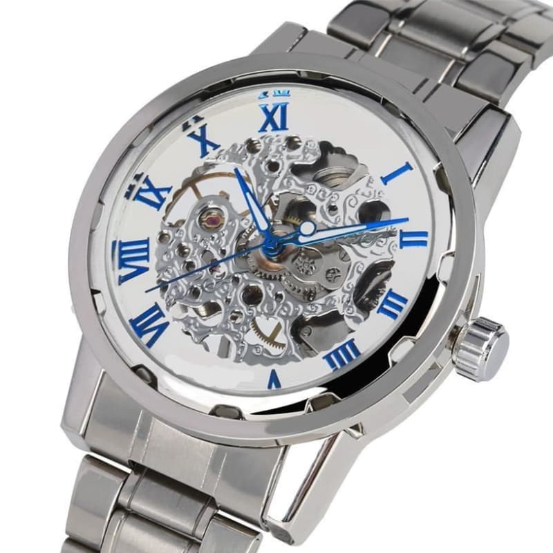 Montre Mécanique Squelette Homme - Cold & White-Passion Steampunk