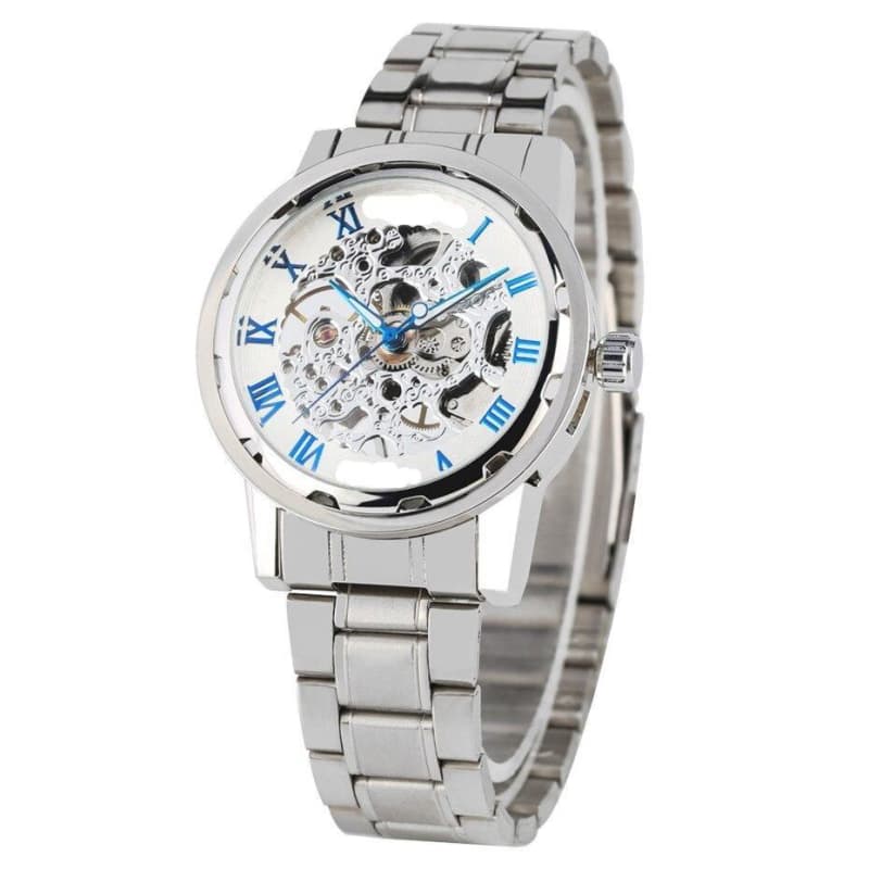 Montre Mécanique Squelette Homme - Cold & White-Passion Steampunk
