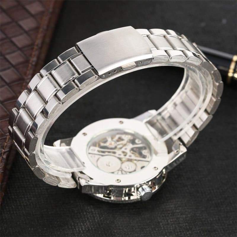 Montre Mécanique Squelette Homme - Cold & White-Passion Steampunk
