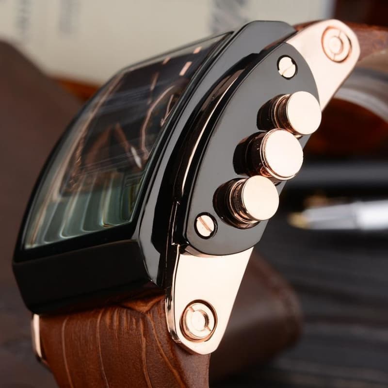 Montre Rétro Futuriste Homme - Style Art Moderne-Passion Steampunk