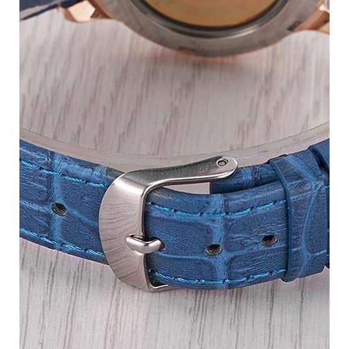 Montre Squelette Femme Bleue-Passion Steampunk