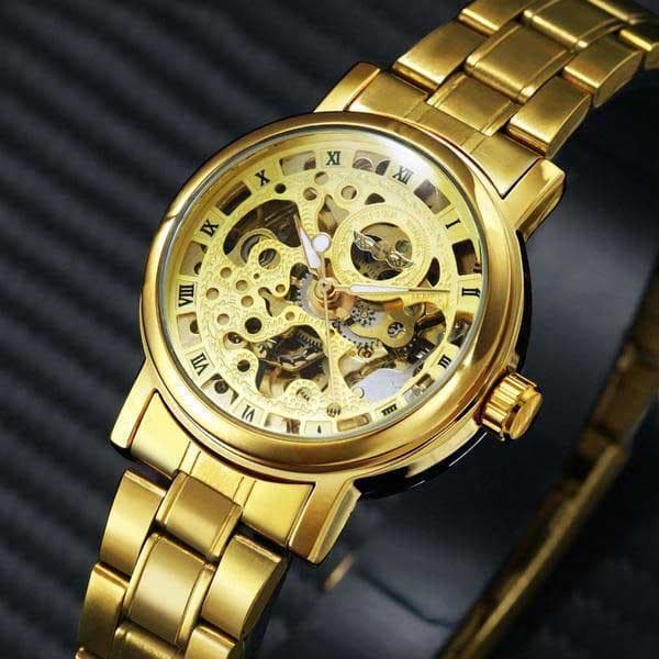Montre Squelette - Plaqué Or-Passion Steampunk