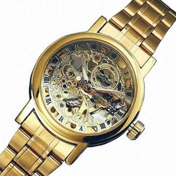 Montre Squelette - Plaqué Or-Passion Steampunk