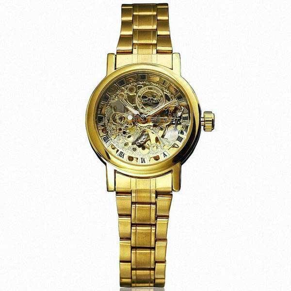 Montre Squelette - Plaqué Or-Passion Steampunk