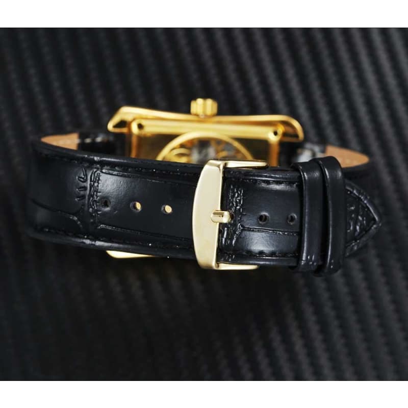 Montre Femme Rectangle - Squelette-Passion Steampunk