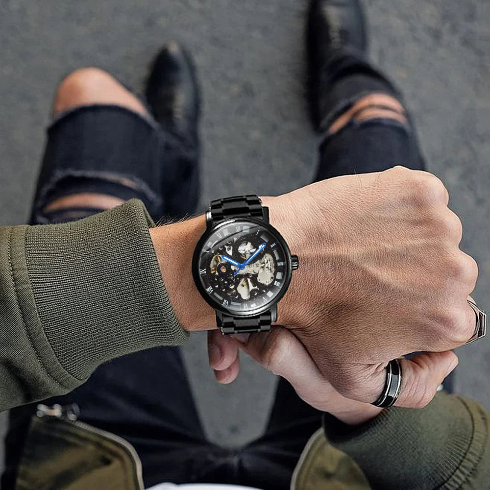 Montre Steampunk Homme - Mécanisme Apparent-Passion Steampunk