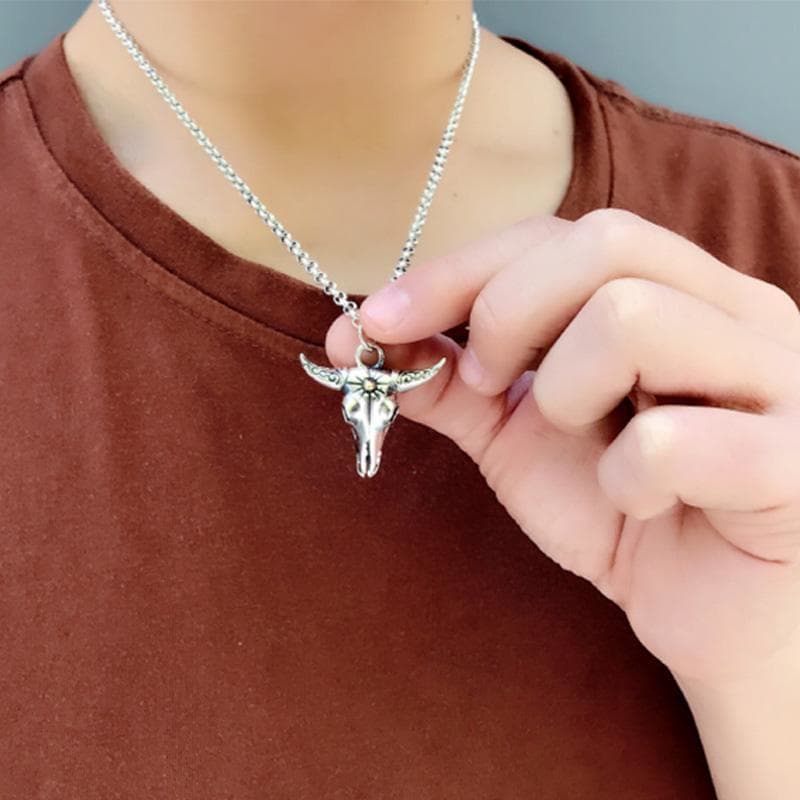 Pendentif Crane de Taureau-Passion Steampunk