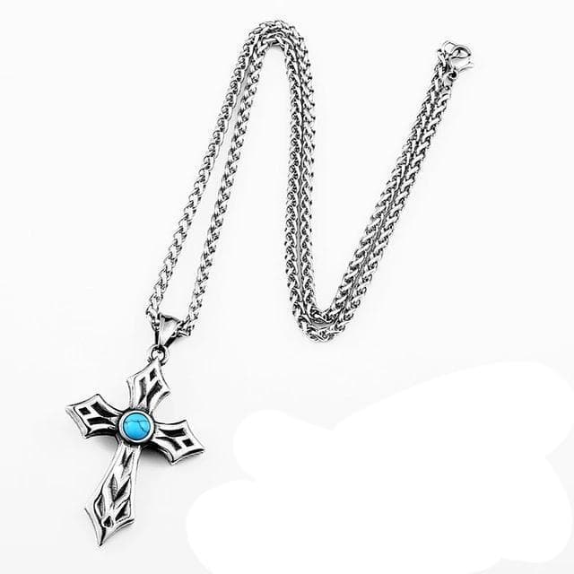 Pendentif Steampunk – Croix retro-Passion Steampunk