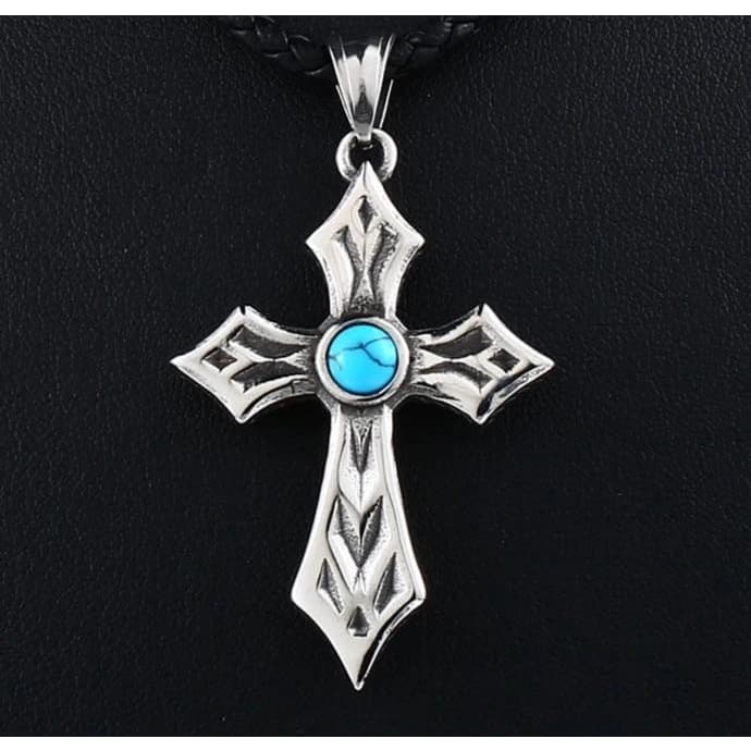 Pendentif Steampunk – Croix retro-Passion Steampunk