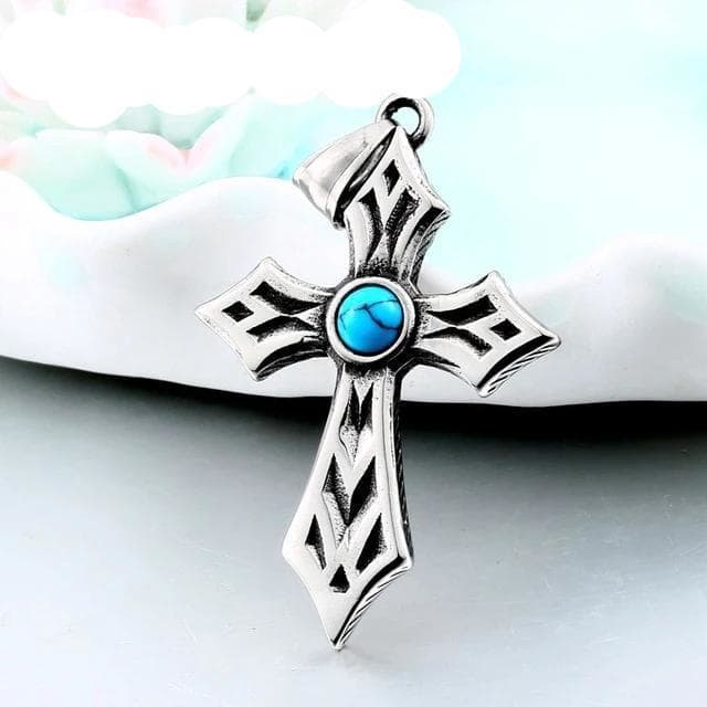 Pendentif Steampunk – Croix retro-Passion Steampunk
