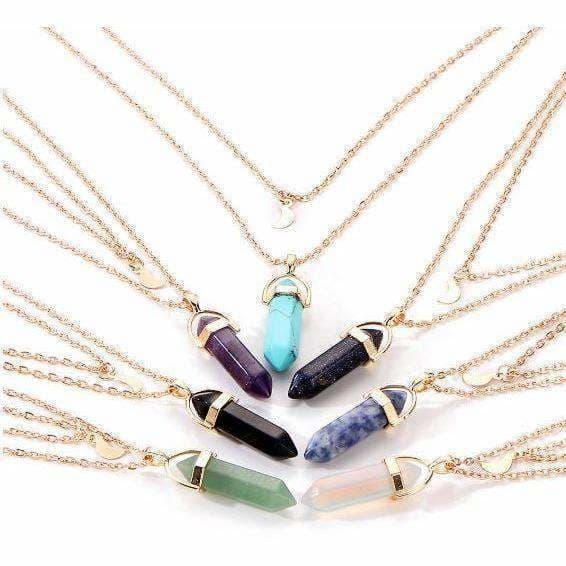 Pendentif Pierre de Lune - De la Terre à la Lune-Passion Steampunk