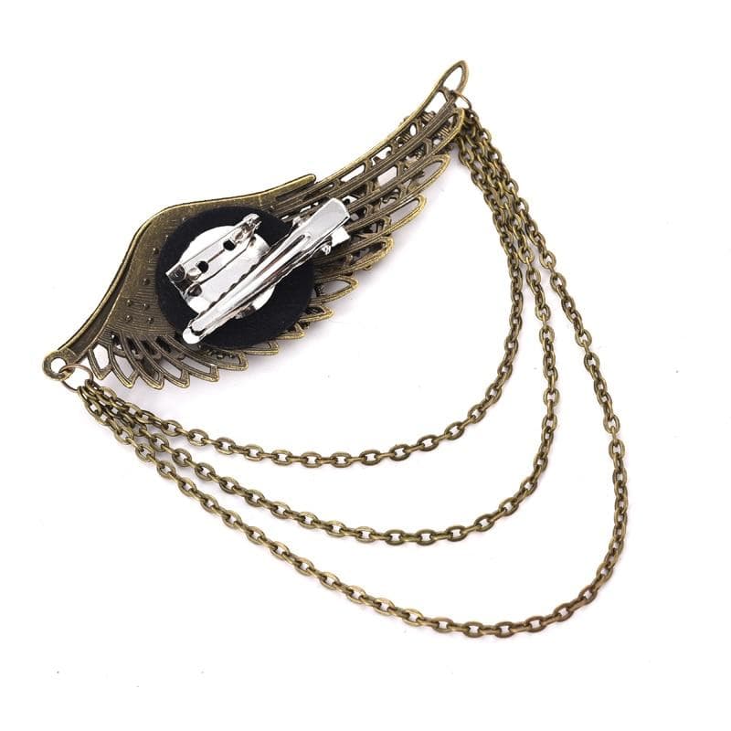 Pince Dorée Cheveux - Aile d' Ange-Passion Steampunk