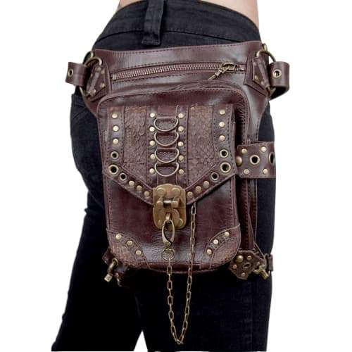 Sac Ceinture Cuir Femme - Steampunk Style-Passion Steampunk