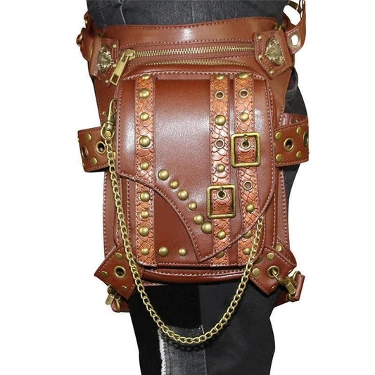 Sac Steampunk - En Cuir-Passion Steampunk