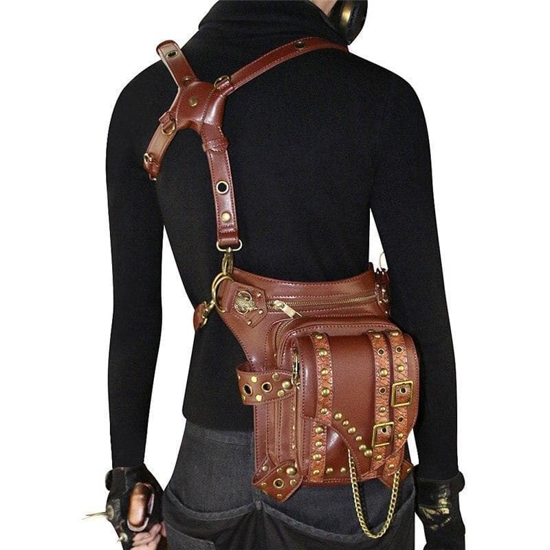 Sac Steampunk - En Cuir-Passion Steampunk