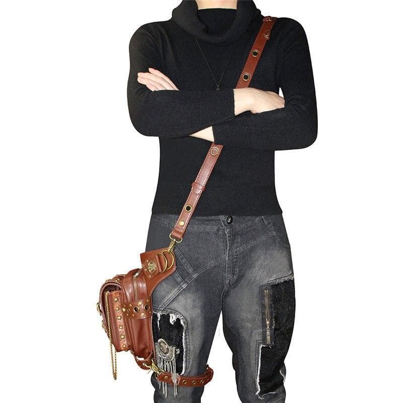 Sac Steampunk - En Cuir-Passion Steampunk