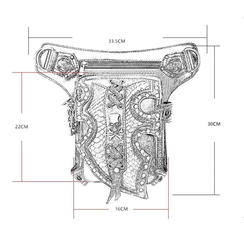 Sac Punk - Black Riot-Passion Steampunk