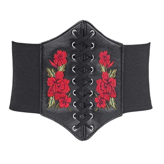 Ceinture Serre Taille - Gothique Brodée-Passion Steampunk