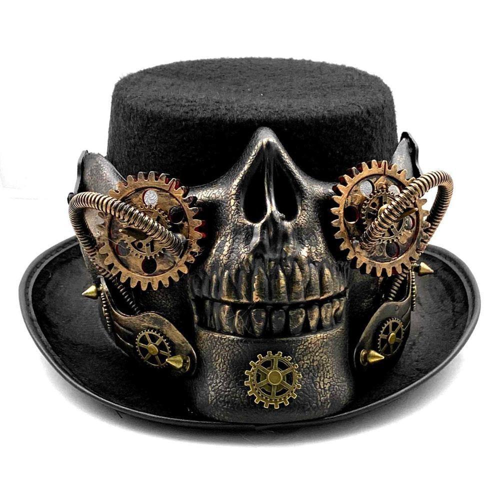 Chapeau haut de Forme - Tête de Mort-Passion Steampunk