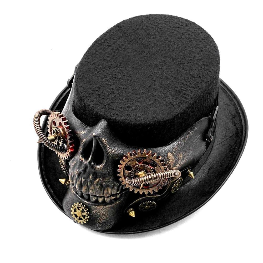 Chapeau haut de Forme - Tête de Mort-Passion Steampunk