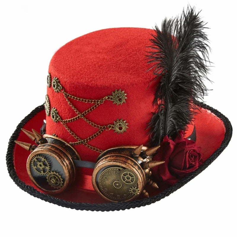 Chapeau Steampunk Femme - Haut-de-Forme Sophistiqué