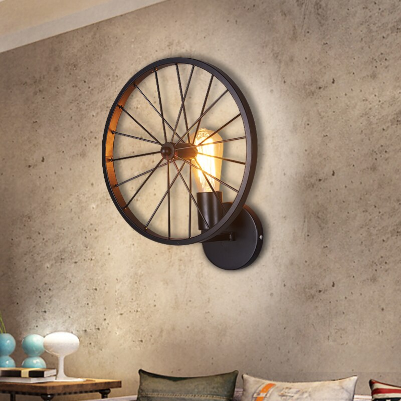 Lampe Steampunk - Vieille Roue-Passion Steampunk