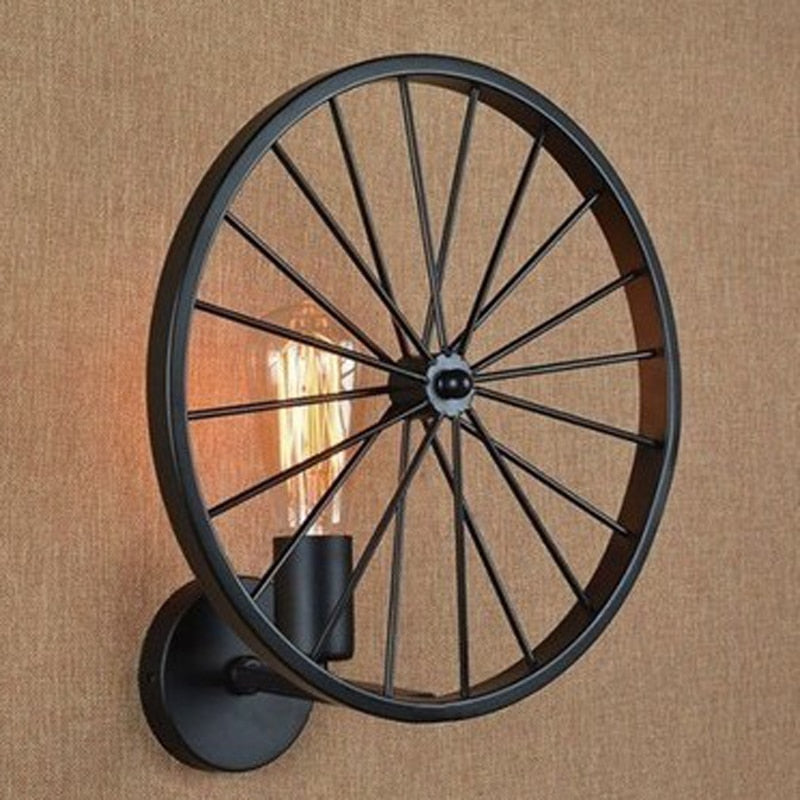 Lampe Steampunk - Vieille Roue-Passion Steampunk