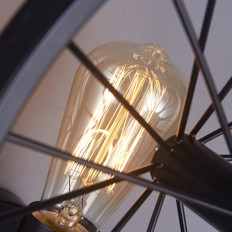 Lampe Steampunk - Vieille Roue-Passion Steampunk
