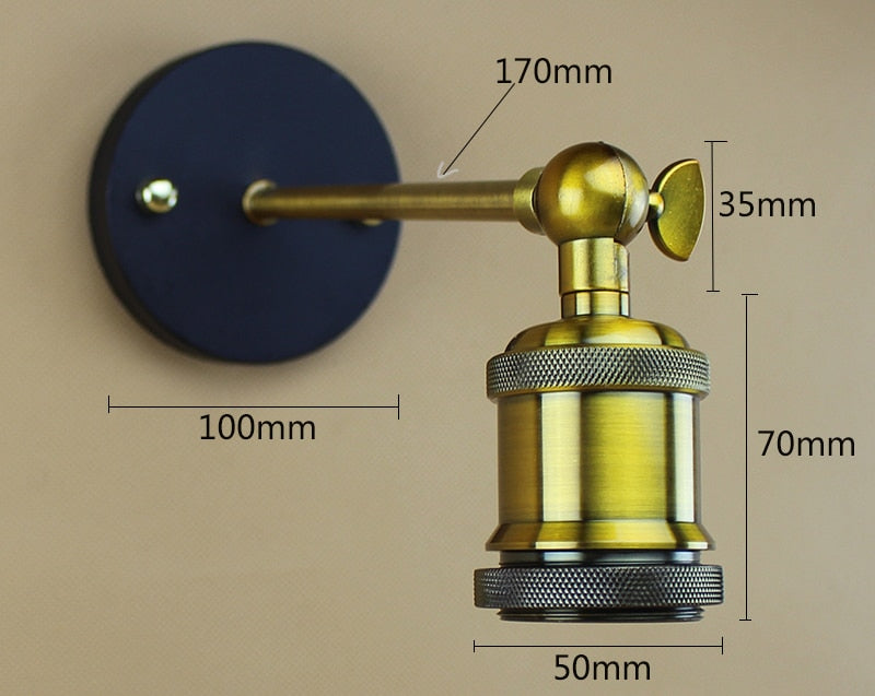 Lampe Steampunk - Applique Edison-Passion Steampunk