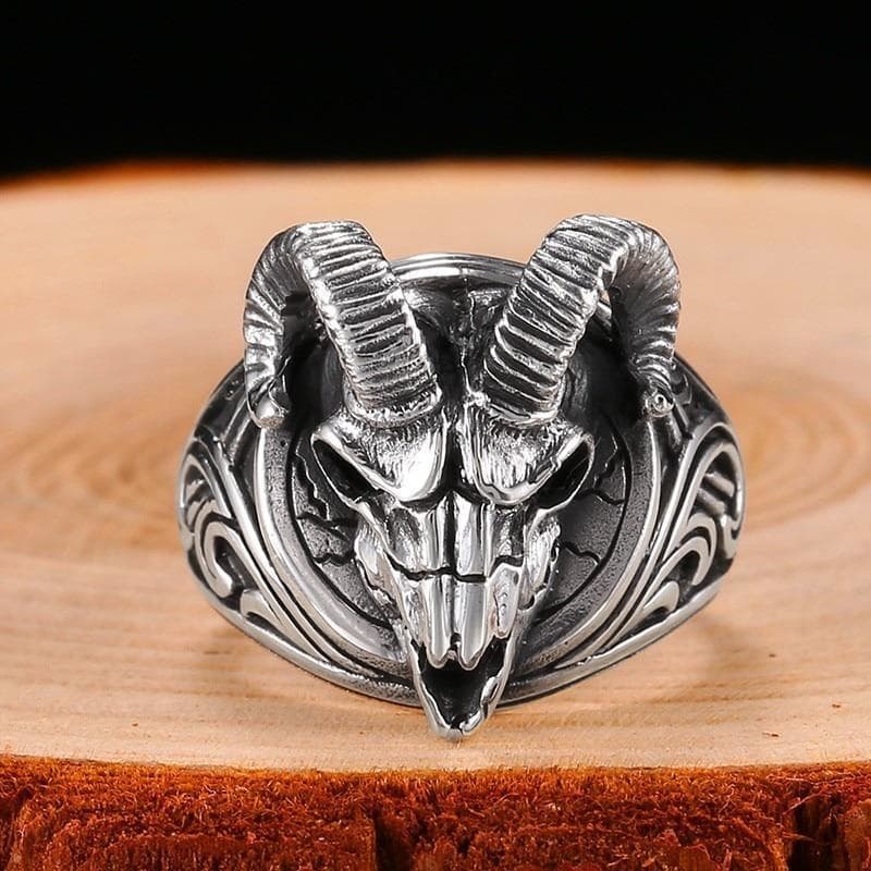 Bague Baphomet Skull