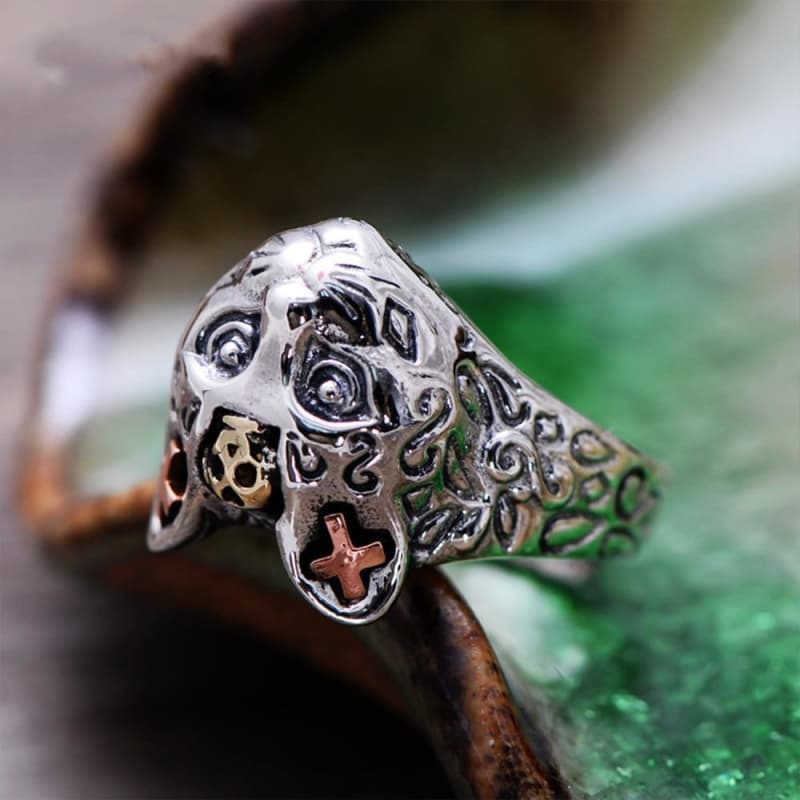 Bague Chat Argent - Style Steampunk