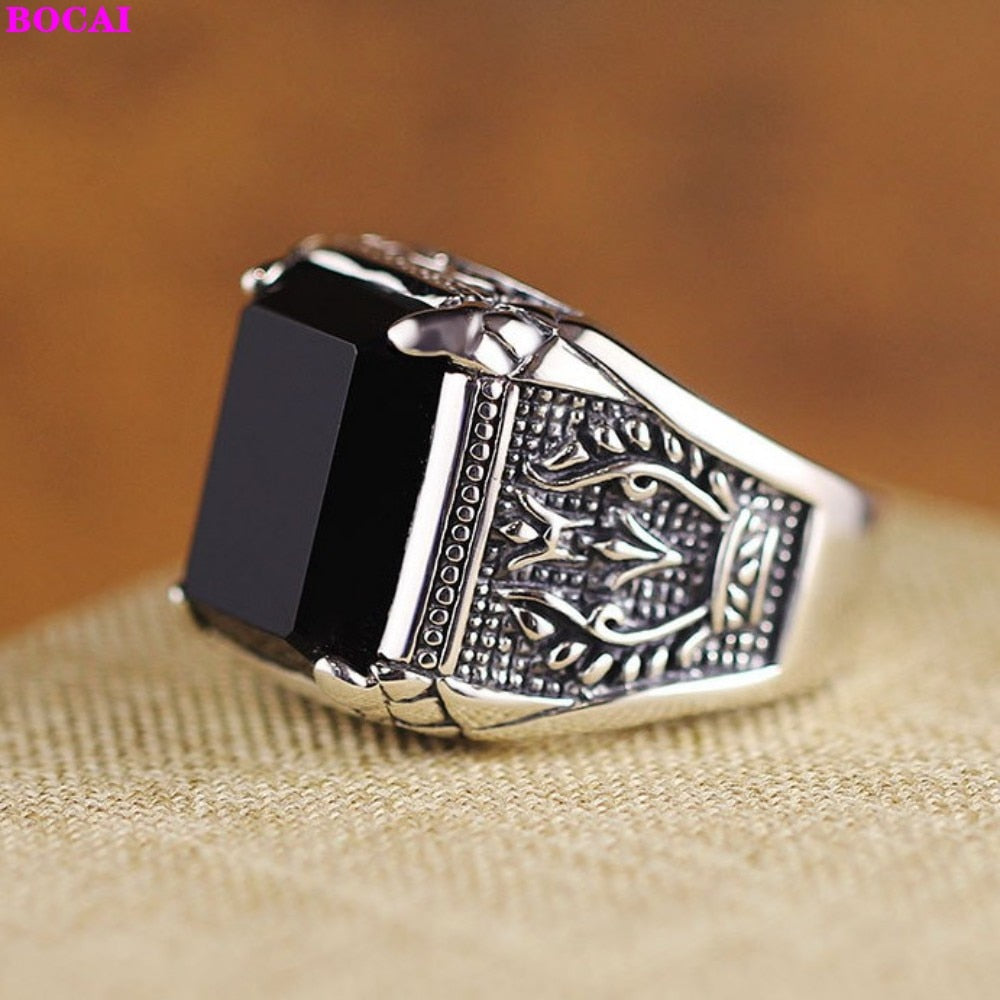 Bague Chevaliere Homme Argent - Style Vintage-Passion Steampunk