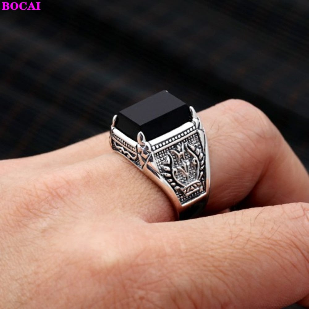 Bague Chevaliere Homme Argent - Style Vintage-Passion Steampunk