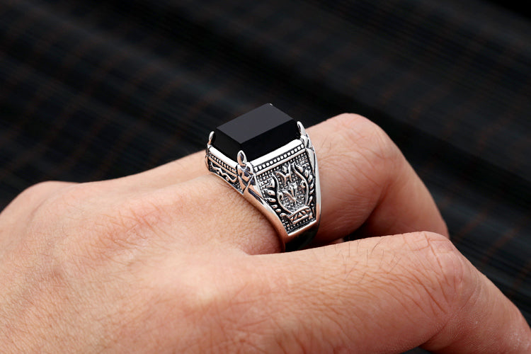Bague Chevaliere Homme Argent - Style Vintage-Passion Steampunk