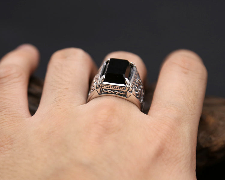 Bague Chevaliere Homme Argent - Style Vintage-Passion Steampunk