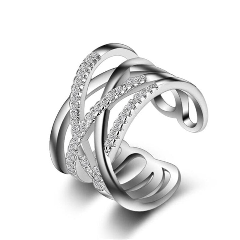 Bague Femme Large Argent - Méli Mélo