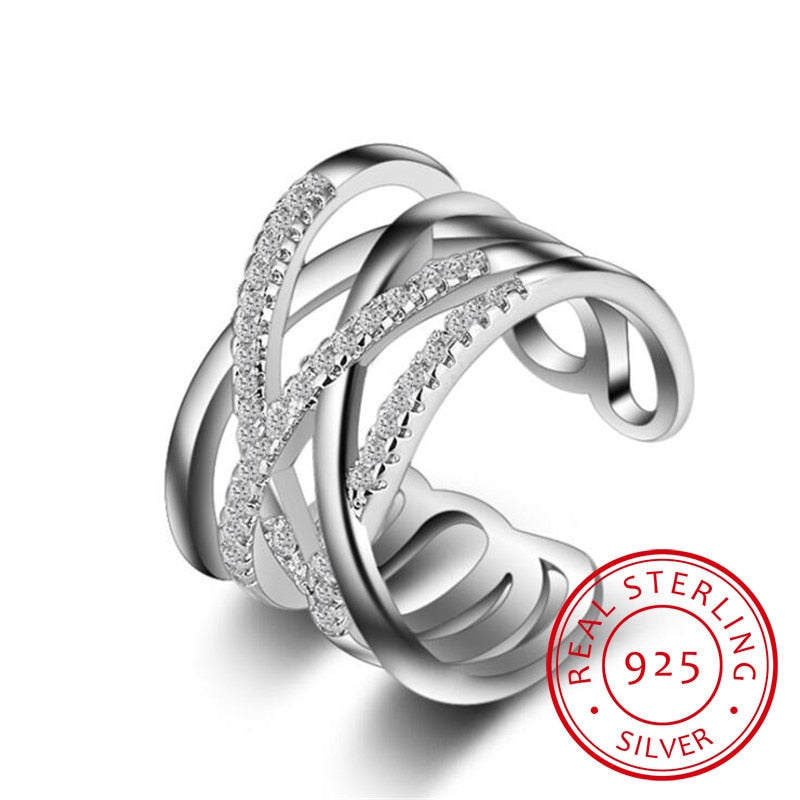 Bague Femme Large Argent - Méli Mélo