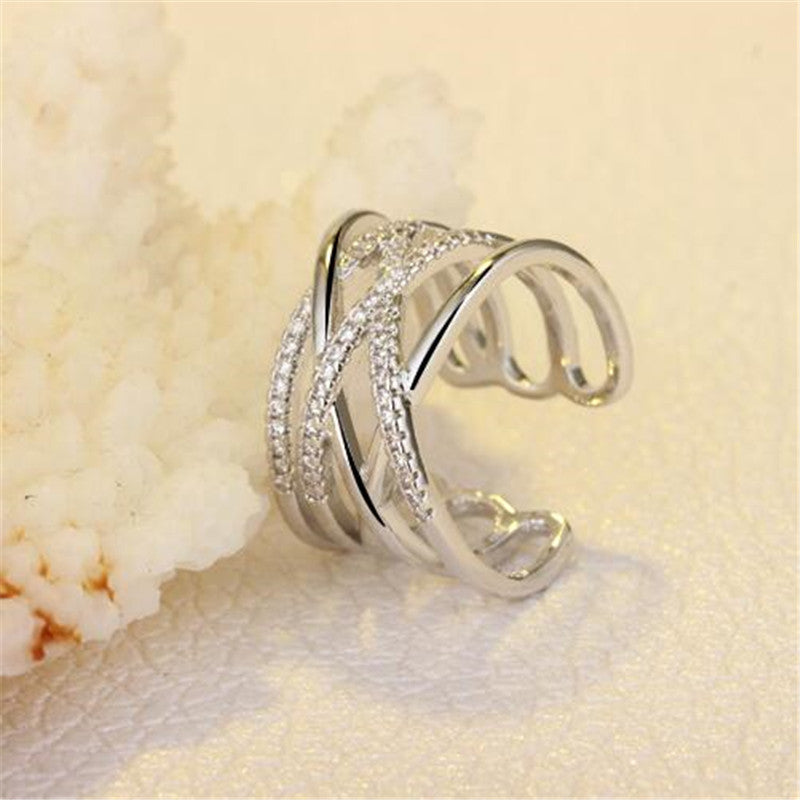 Bague Femme Large Argent - Méli Mélo