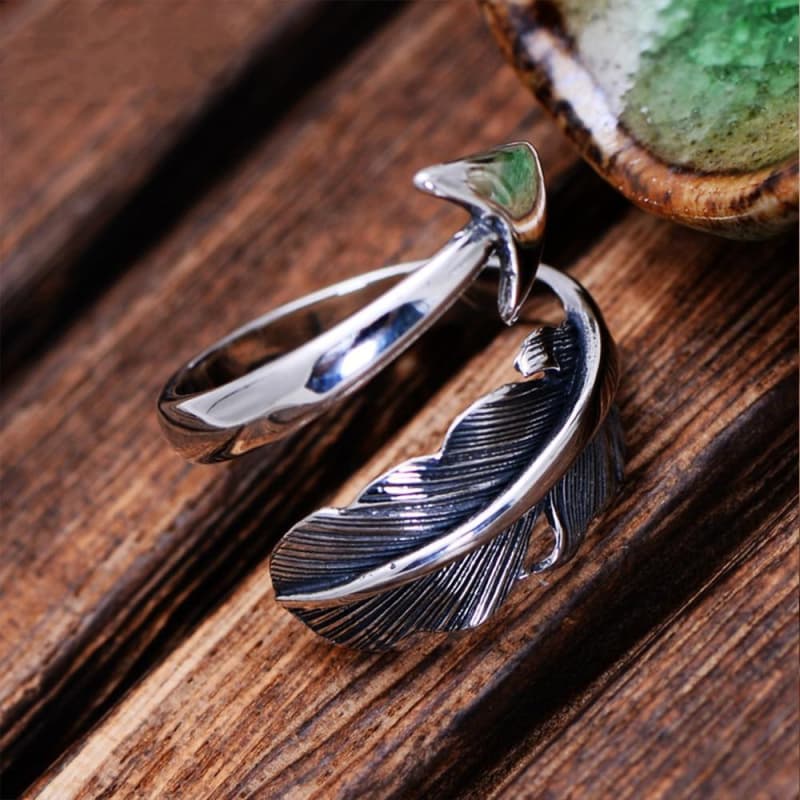 Bague Flèche d'Argent Steampunk -Style Unique, Livraison Gratuite