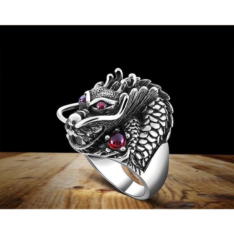 Bague Dragon Argent - Chinese Style