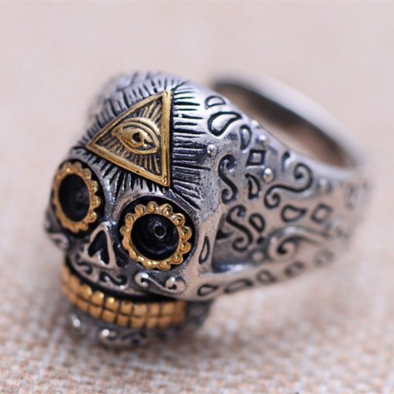 Bague Homme Steampunk - Skeleton