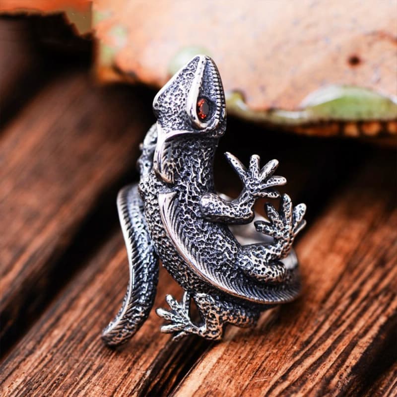 Bague Lezard d' Argent