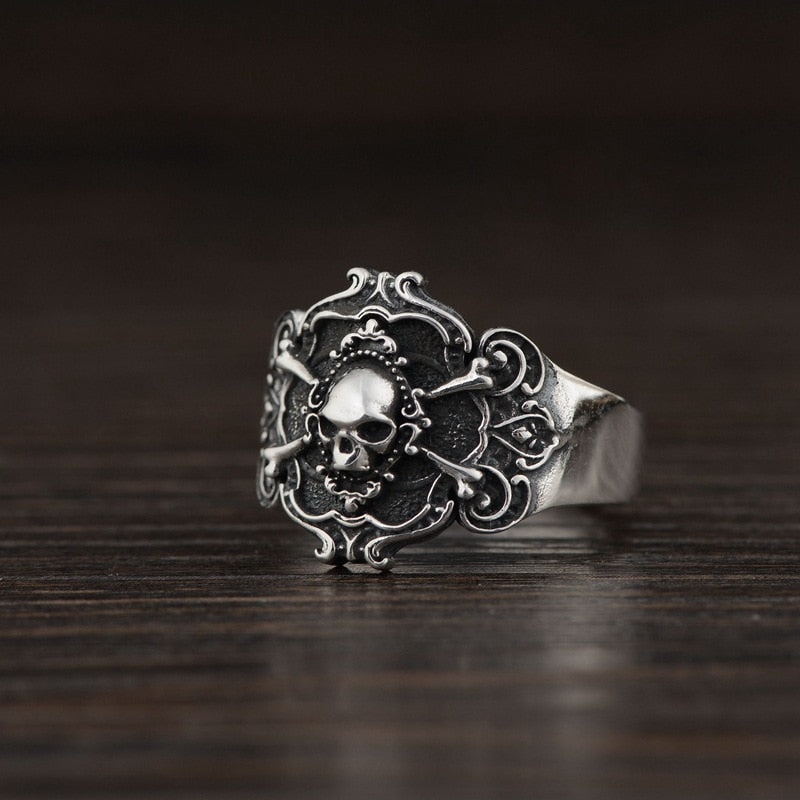 Bague Pirate Punk en Argent