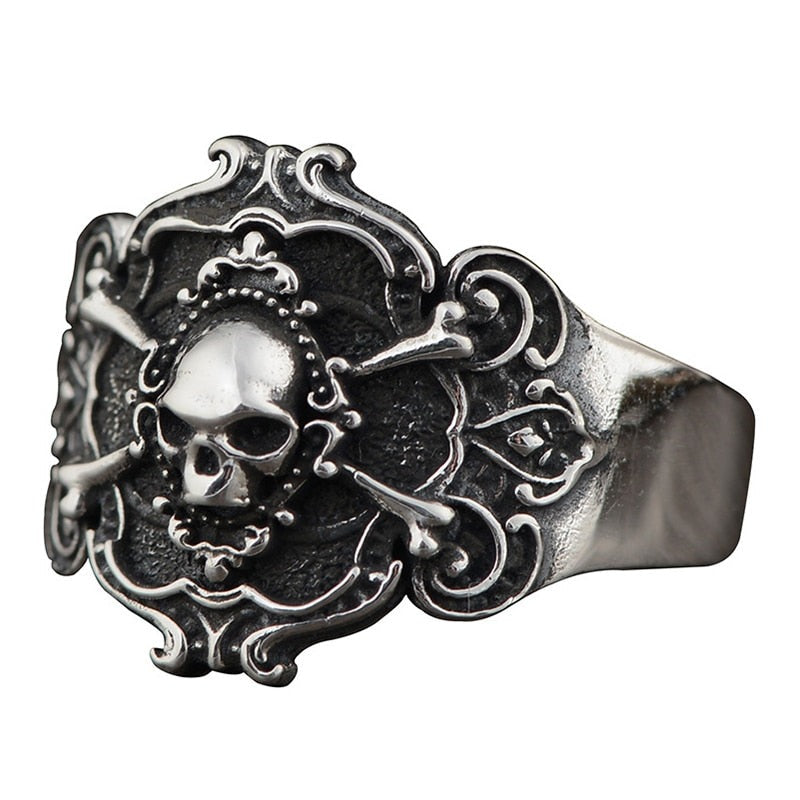 Bague Pirate Punk en Argent