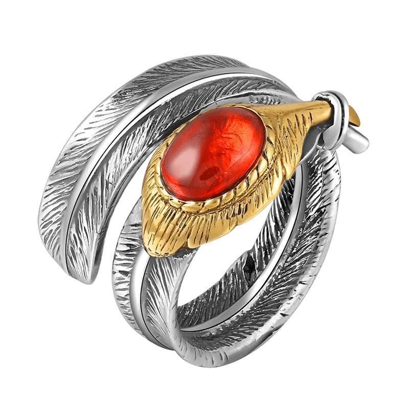 Bague Steampunk <br> Plume Enroulée