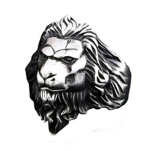 Bague Tête de Lion (Acier)