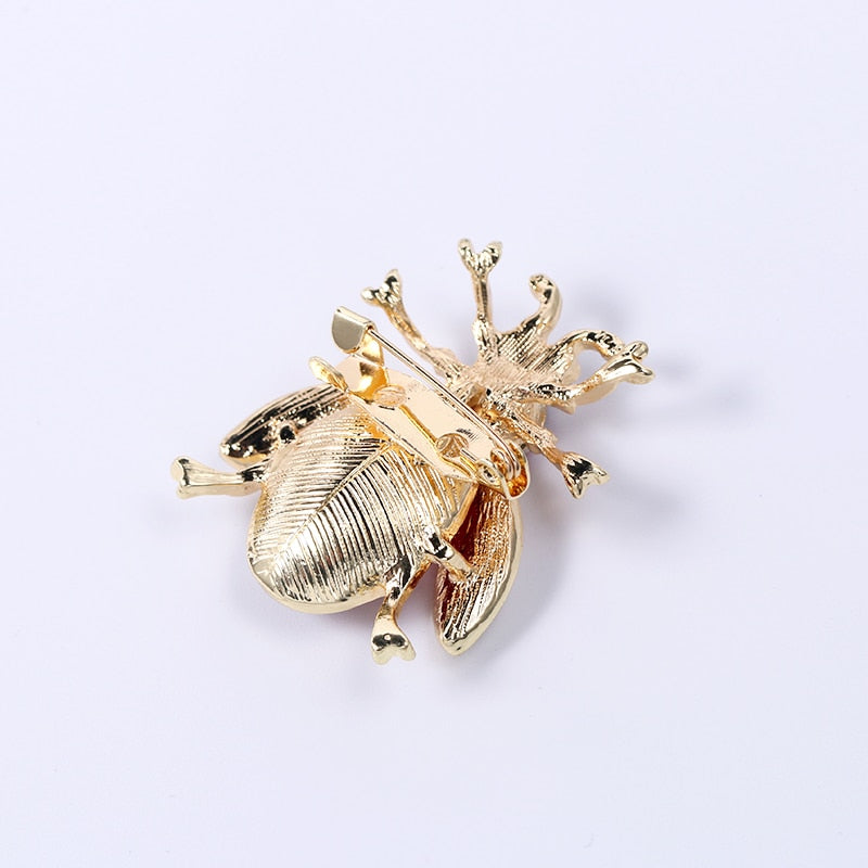 Broche Steampunk - Insecte Rouge